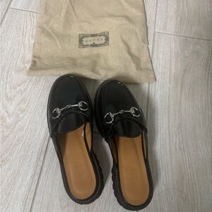 Gucci horsebit leather mules